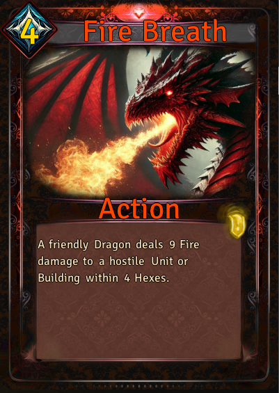 Fire Breath Dragon Action